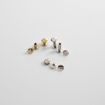 Beispielabbildung: Buchschrauben + Drucknieten